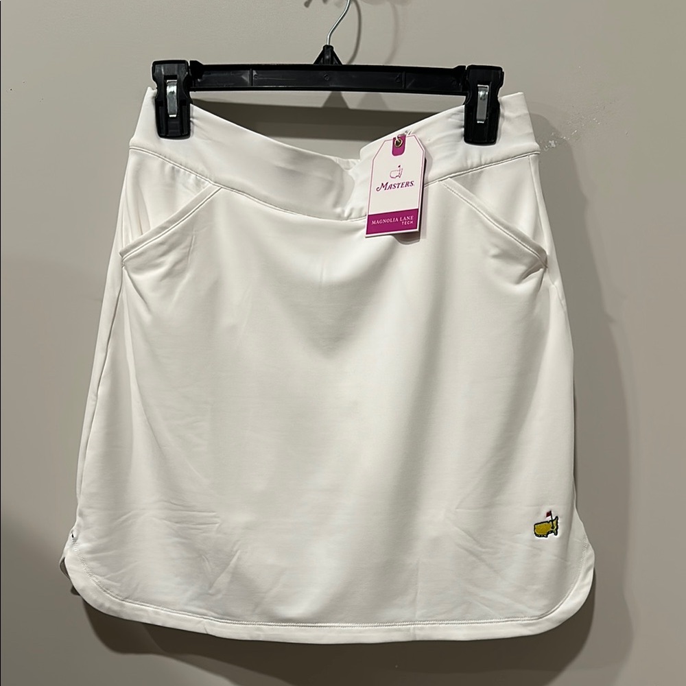 MASTERS White Golf Skirt with Embroidered Logo